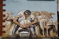 Villamar-Murales sulle case del paese: mungitura