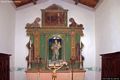 Villamar: chiesa della Madonna di Antoccia: altare ligneo nella Cappella destra