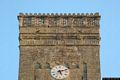 Villamar: chiesa parrocchiale di San Giovanni Battista: sommità della torre campanaria