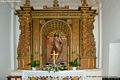 Villamar: chiesa parrocchiale di San Giovanni Battista: seconda Cappella a destra con l’altare ligneo dedicato a San Giovanni Battista