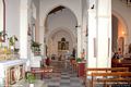 Villamar: chiesa parrocchiale di San Giovanni Battista: la navata sinistra con il suo altare ligneo