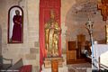 Villamar: chiesa romanica di San Pietro Apostolo: simulacro di San Pietro alla sinistra dell’altare