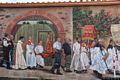 Villanova Truschedu-Particolare del murale della procesione di Pina Molle in piazza Luigi Cadorna