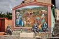 Villanova Truschedu: il murale di Angelo Pilloni in piazza luigi Cadorna Villanova Truschedu: il murale di Angelo Pilloni in piazza luigi Cadorna