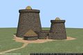Villanova Truschedu-Nuraghe Santa Barbara: ricostruzione