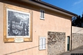 Villanova Tulo-Il murale di Antonio Sanna e Gianluca Lai che rappresenta una 'Veduta di Villanova Tulo con un ritratto di Camillo Benso  conte di Cavour e di Vittorio Emanuele II di Savoia'