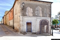Villanova Tulo-Il murale di Pinuccio Sciola ed Angelo Pilloni che rappresenta una 'Architettura illusionistica con sculture dipinte' Villanova Tulo-Il murale di Pinuccio Sciola ed Angelo Pilloni che rappresenta una 'Architettura illusionistica con sculture dipinte'