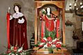 Villaspeciosa: la sagra di San Platano: simulacri di Sant’Antioco e San Platano all’interno della chiesa