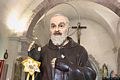 Zerfaliu: chiesa parrocchiale della Santissima Trasfigurazione: statua di San Pio nella chiesa parrocchiale